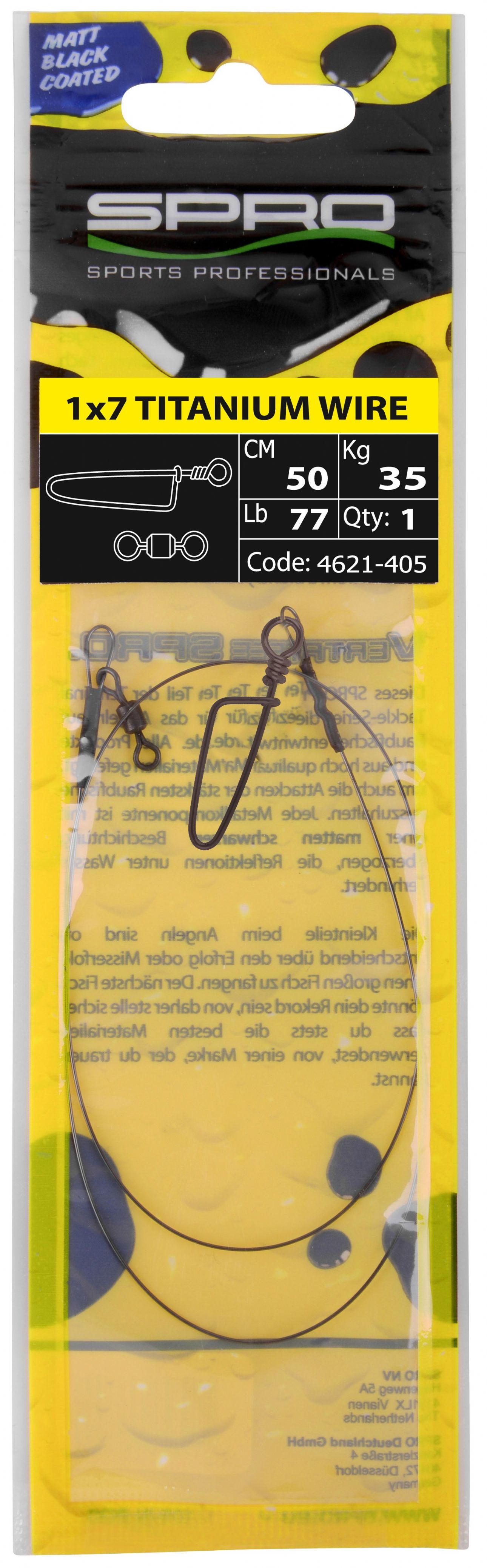 SPRO 1X7 TITANIUM WIRE FROM PREDATOR TACKLE.jpg Spro 1x7 Titanium Matte Black Leader Wire